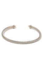 Cablespira Bracelet Two-Tone With Pave Diamonds